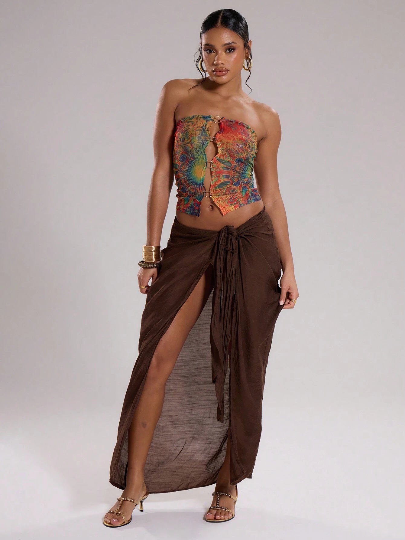 MUSERA Ring Bandeau Top Vacation Summer Summer Ibiza