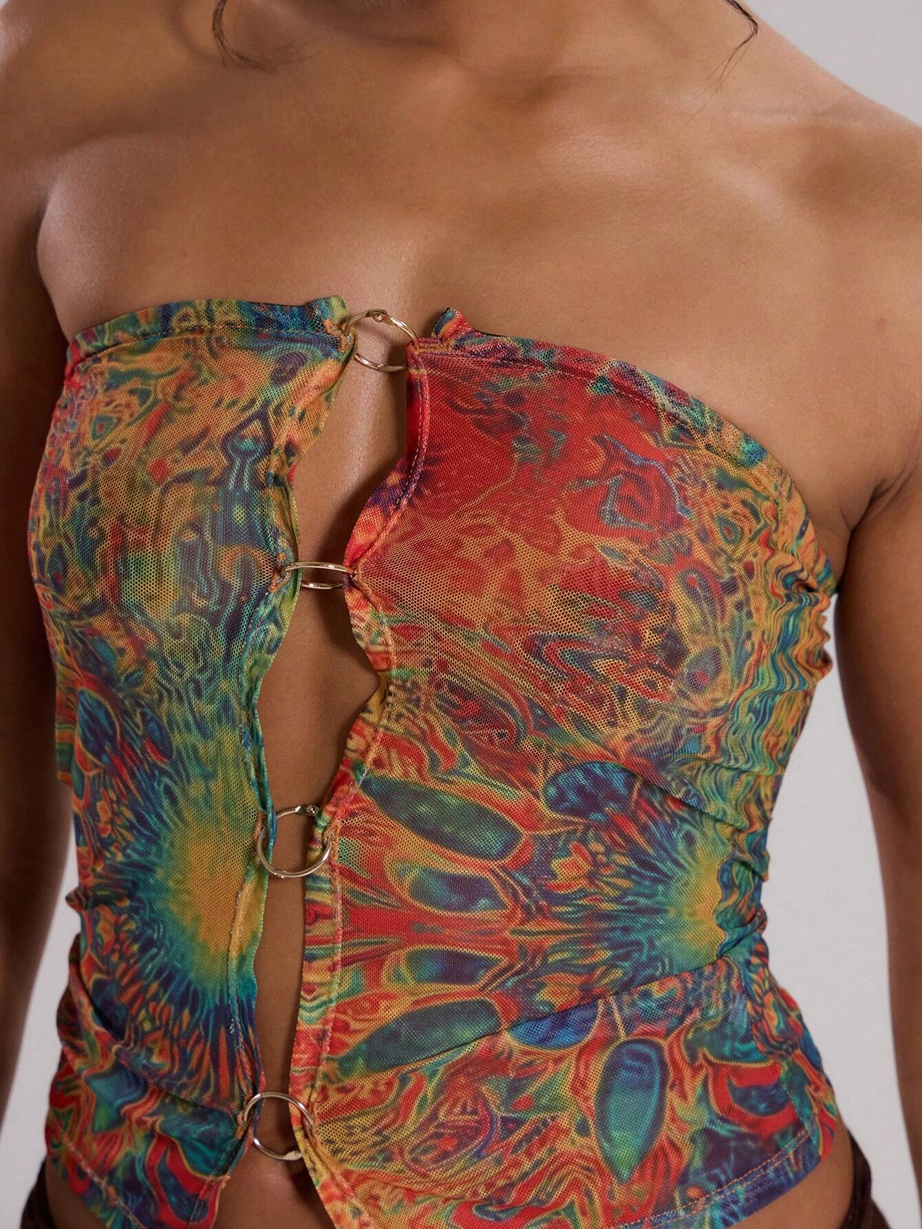 MUSERA Ring Bandeau Top Vacation Summer Summer Ibiza